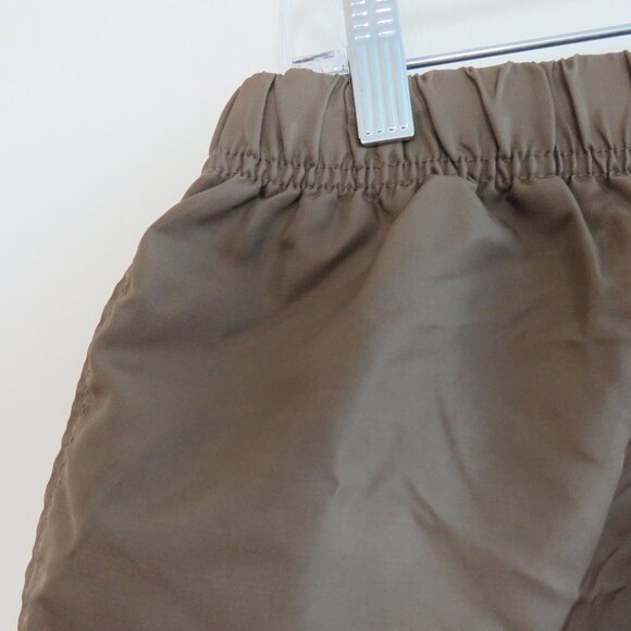 ESSENTIALS FEAR OF GOD Straight Leg Logo Appliquéd Shell Drawstring Shorts Khaki - Picture 6 of 16